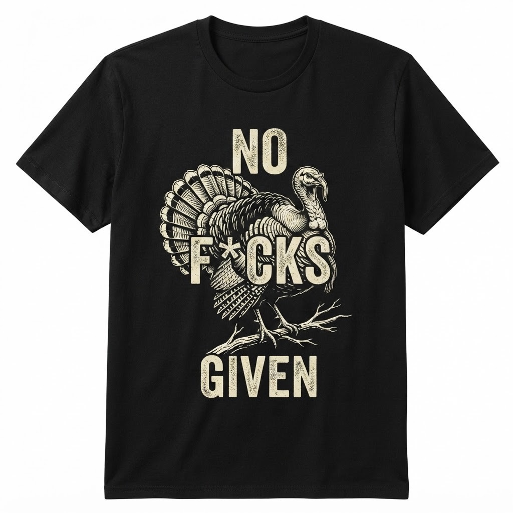 Turkey Thanksgiving Sarcastic Humor Funny Slogan Graphic T-shirt For Men Women