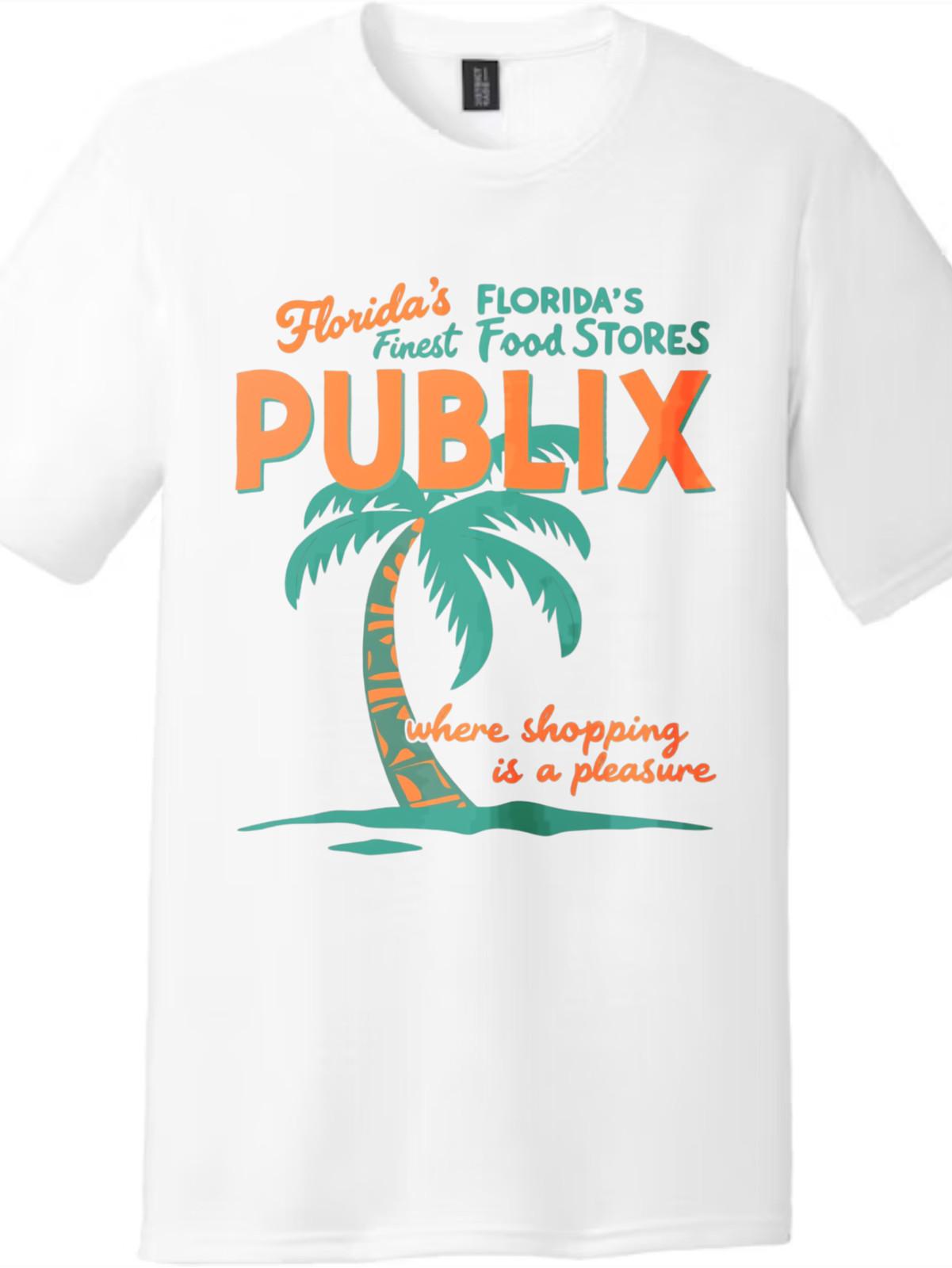 Publix Supermarket Vintage Tee | Florida’s Finest Graphic, Unisex Black & White