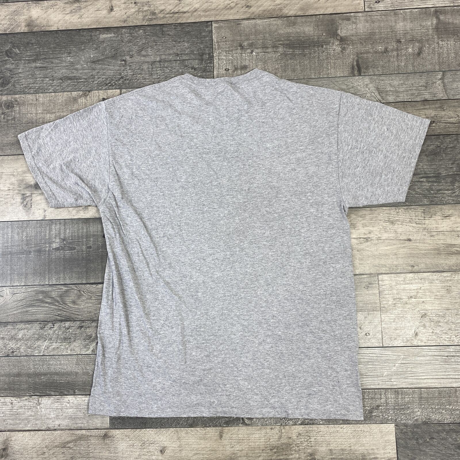 Ohio Stage T-Shirt Graphic Print Spell Out USA Grey Mens Large