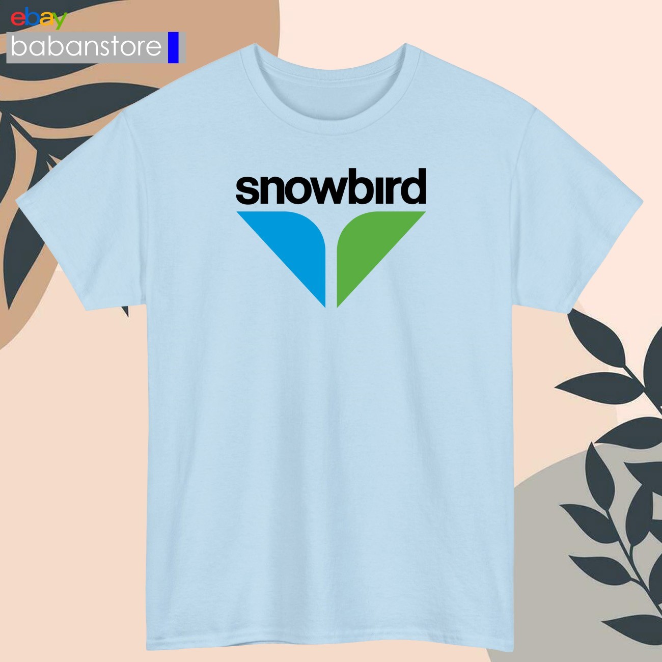 Snowbird Ski Resort Logo Black/White/Grey/Navy/Red/Light Blue T-Shirt S-5XL