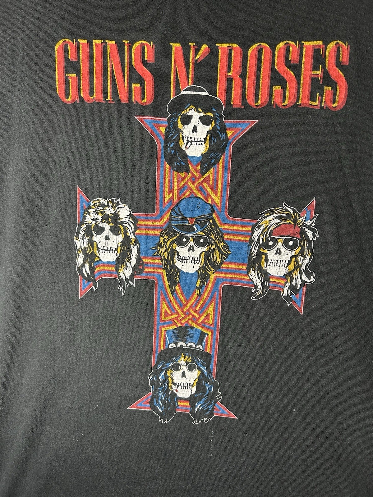 VINTAGE RARE GUNS N ROSES APPETITE FOR DESTRUCTION T-SHIRT USED NO SIZE TAG!