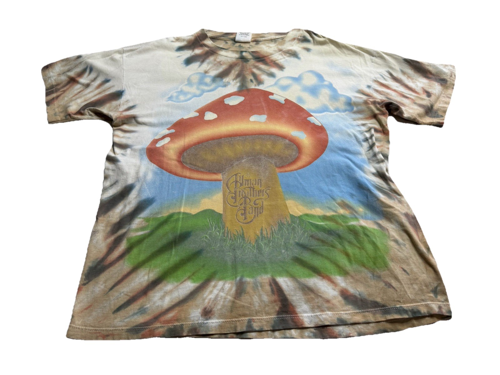Vintage 1995 The Allman Brothers Band All Over Print Tour T Shirt Sz XL Rock 90s