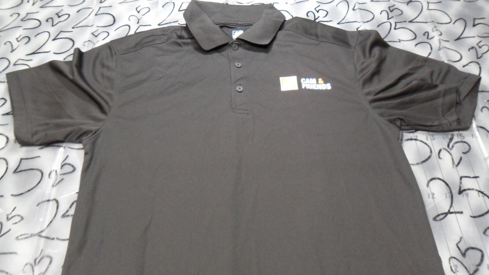 Medium NWOT 100% Poly Home Depot Cam & Friends Polo Black Rental Employee Shirt