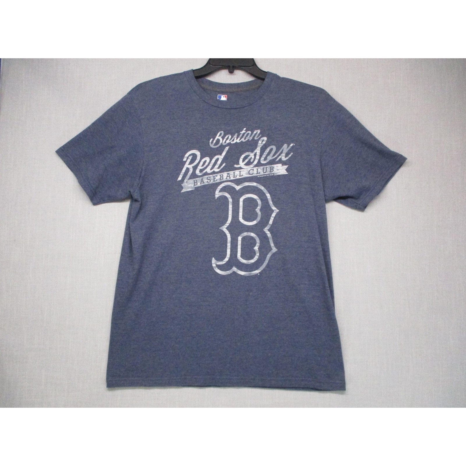 Genuine Merchandise Blue Vintage Graphic Sports Crew Neck TShirt Unisex Size L