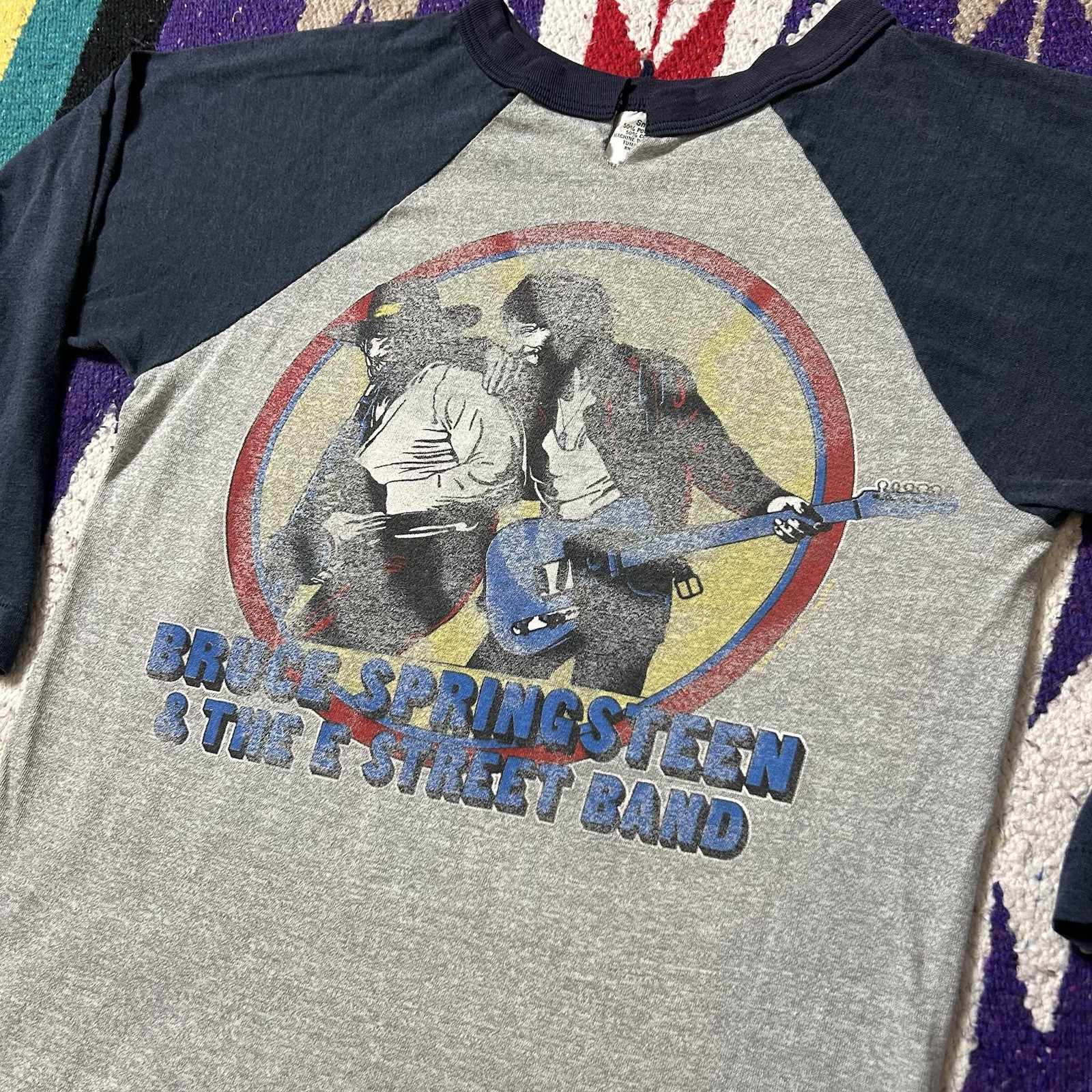 Vintage 80s Bruce Springsteen E Street Band World Your 1981 Raglan T Shirt Small
