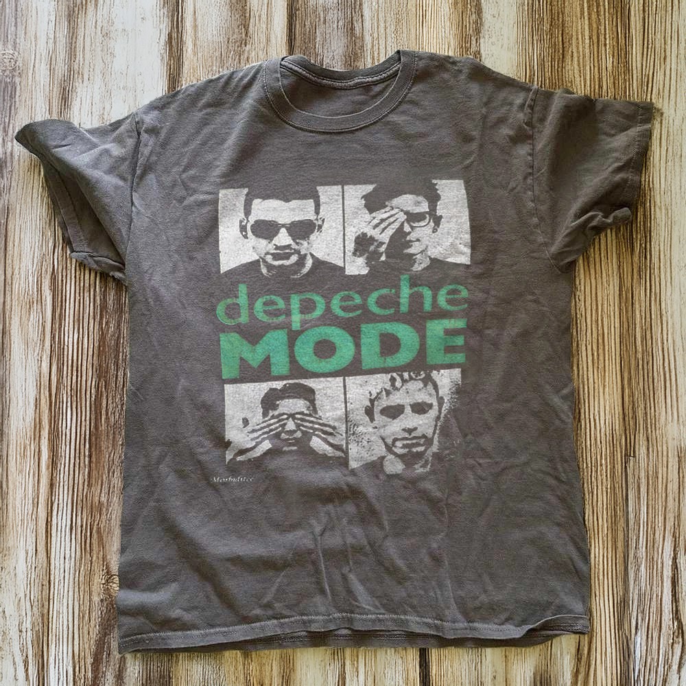 NEW! Depeche Mode Band Shirt Rare Design Unisex Charcoal T-shirt Size S-5XL