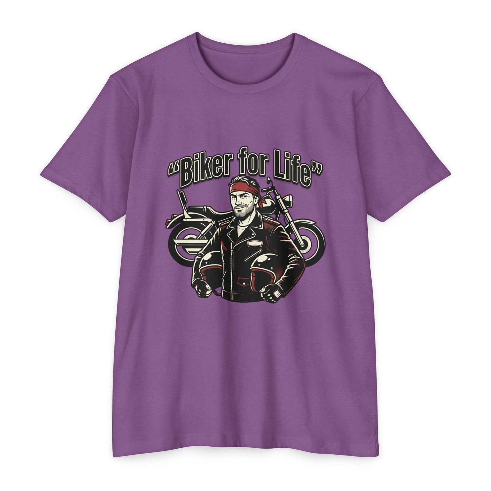 Biker For Life T-shirt | Vintage Motorcycle Rider Tee