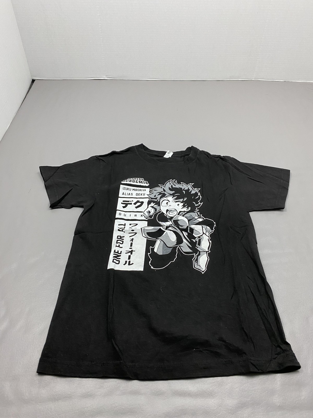 My Hero Academia Deku Shirt Mens Small Black Izuku Anime Graphic Tee Alstyle