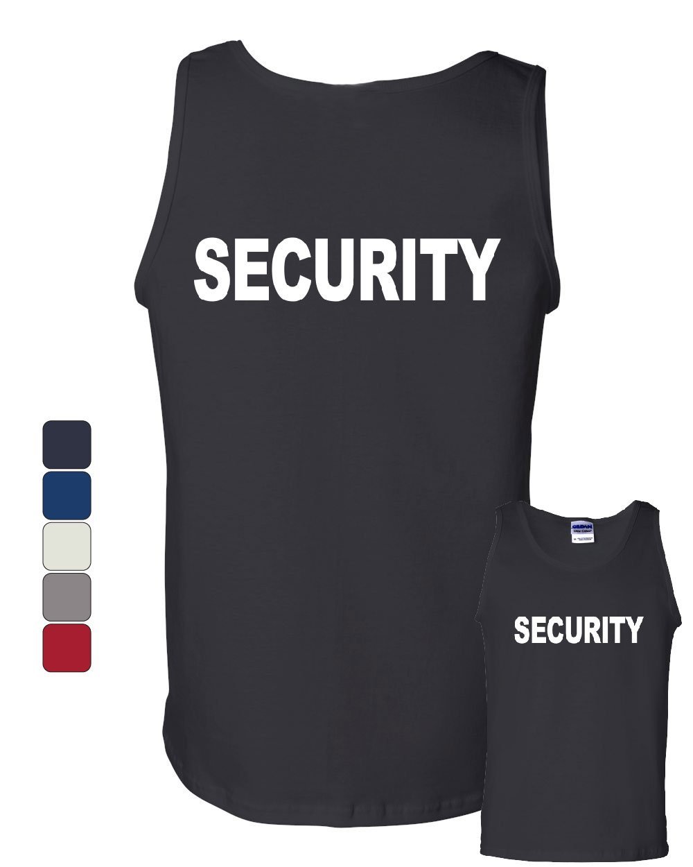 Security Tank Top Bouncer Police Event Staff Uniform Guard Sleeveless