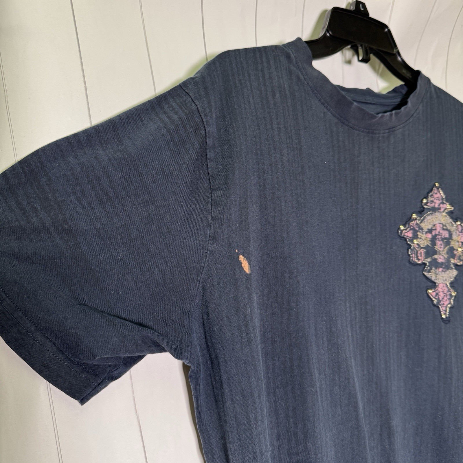 Distressed Studded Alternative Graphic Tee Rock n Roll Grunge Y2K Streetwear L