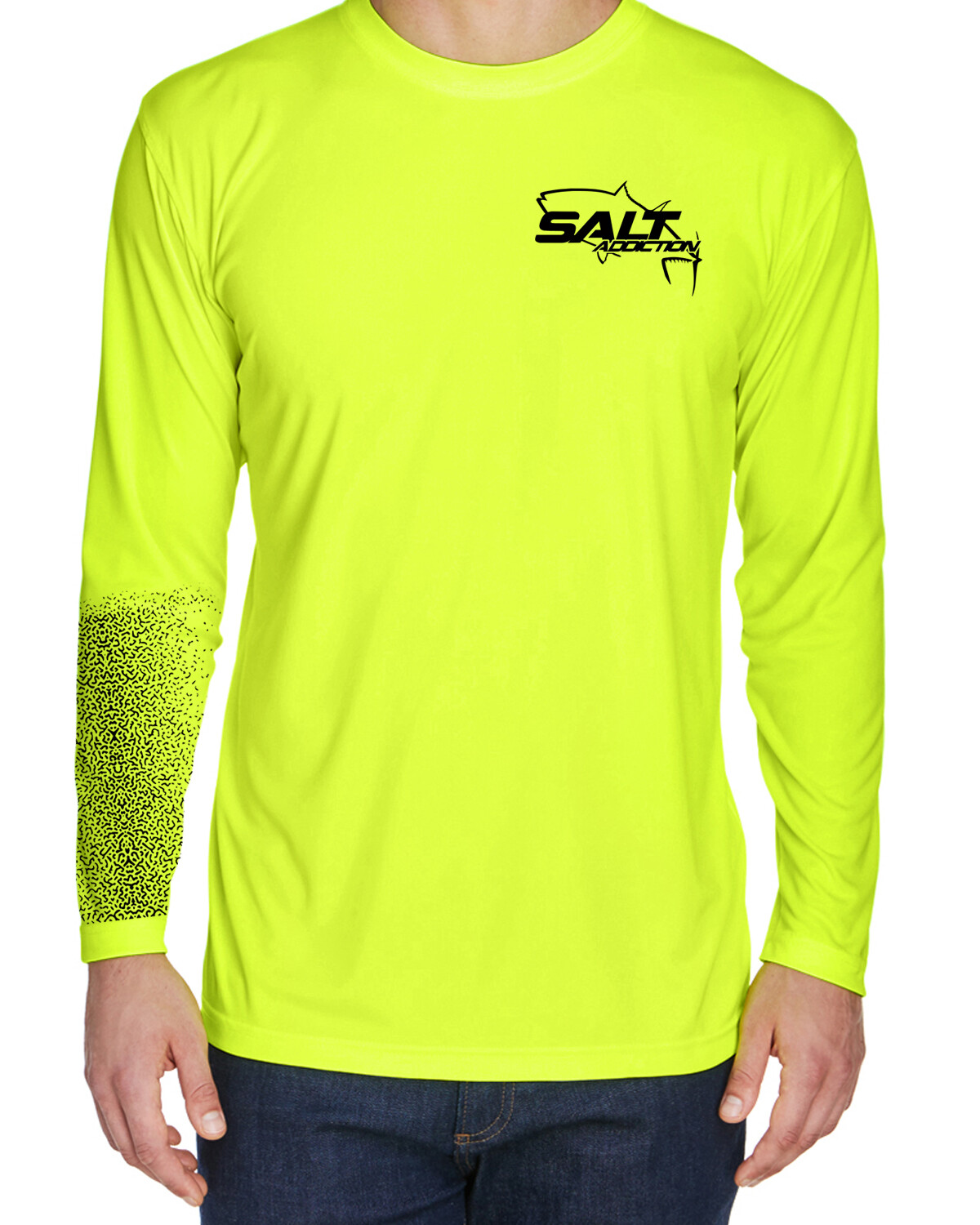 Salt Addiction t shirt long sleeve microfiber performance uv rated fishing