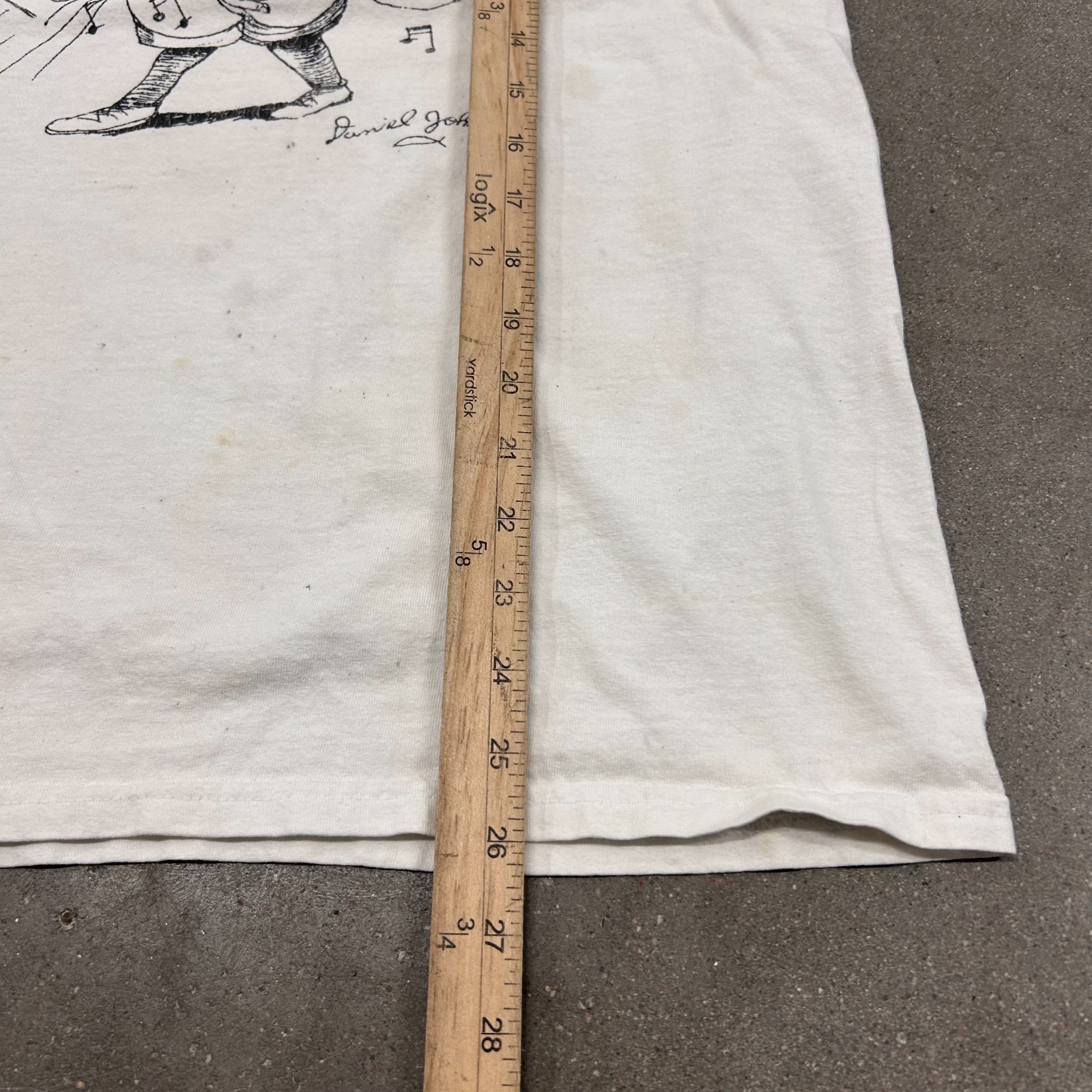Vintage y2k Worn in Thrashed Daniel Johnston Band Tee T Shirt Grunge