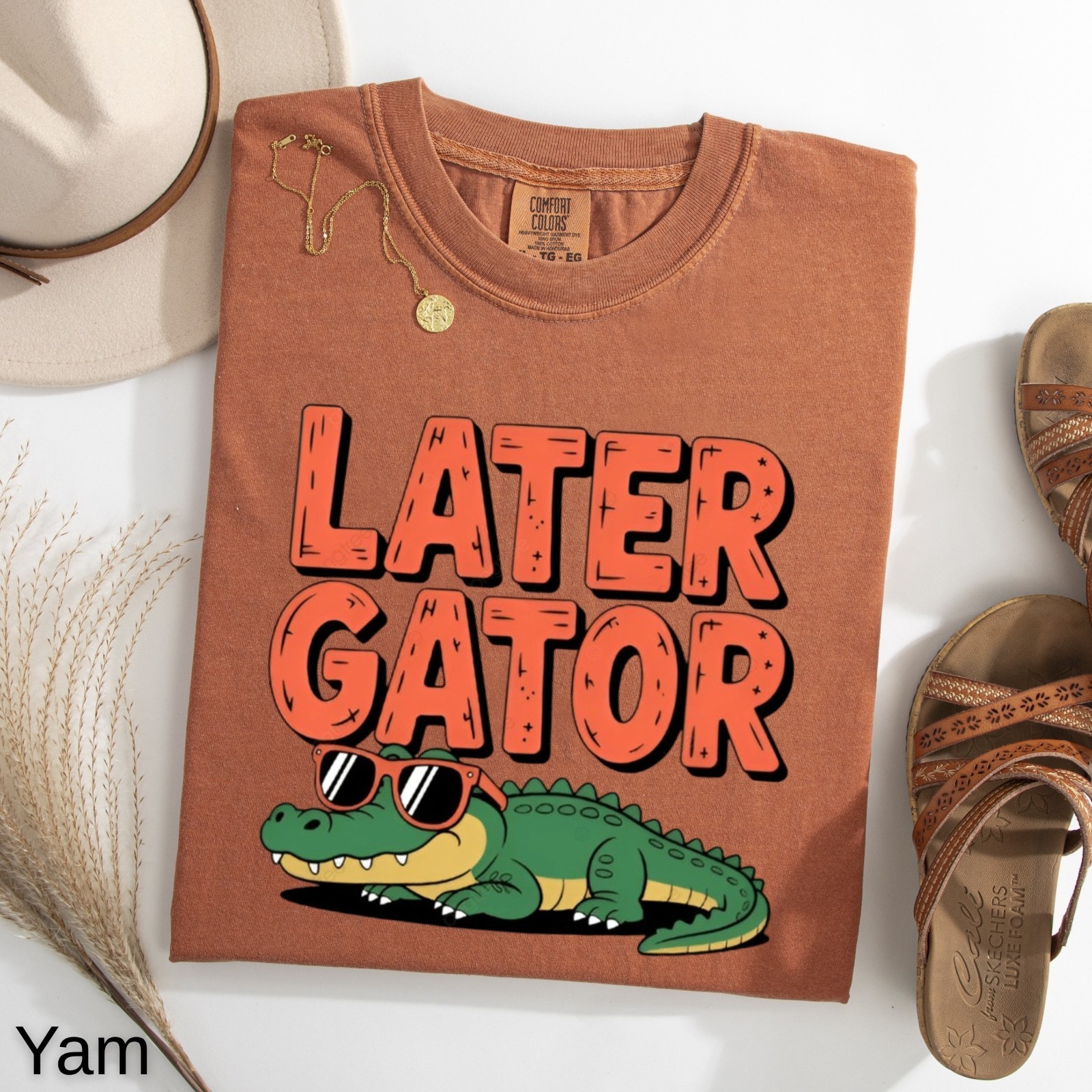 Later Gator T-Shirt, Funny Alligator Tee, Sunglasses Gator Gift, Comfort Colors