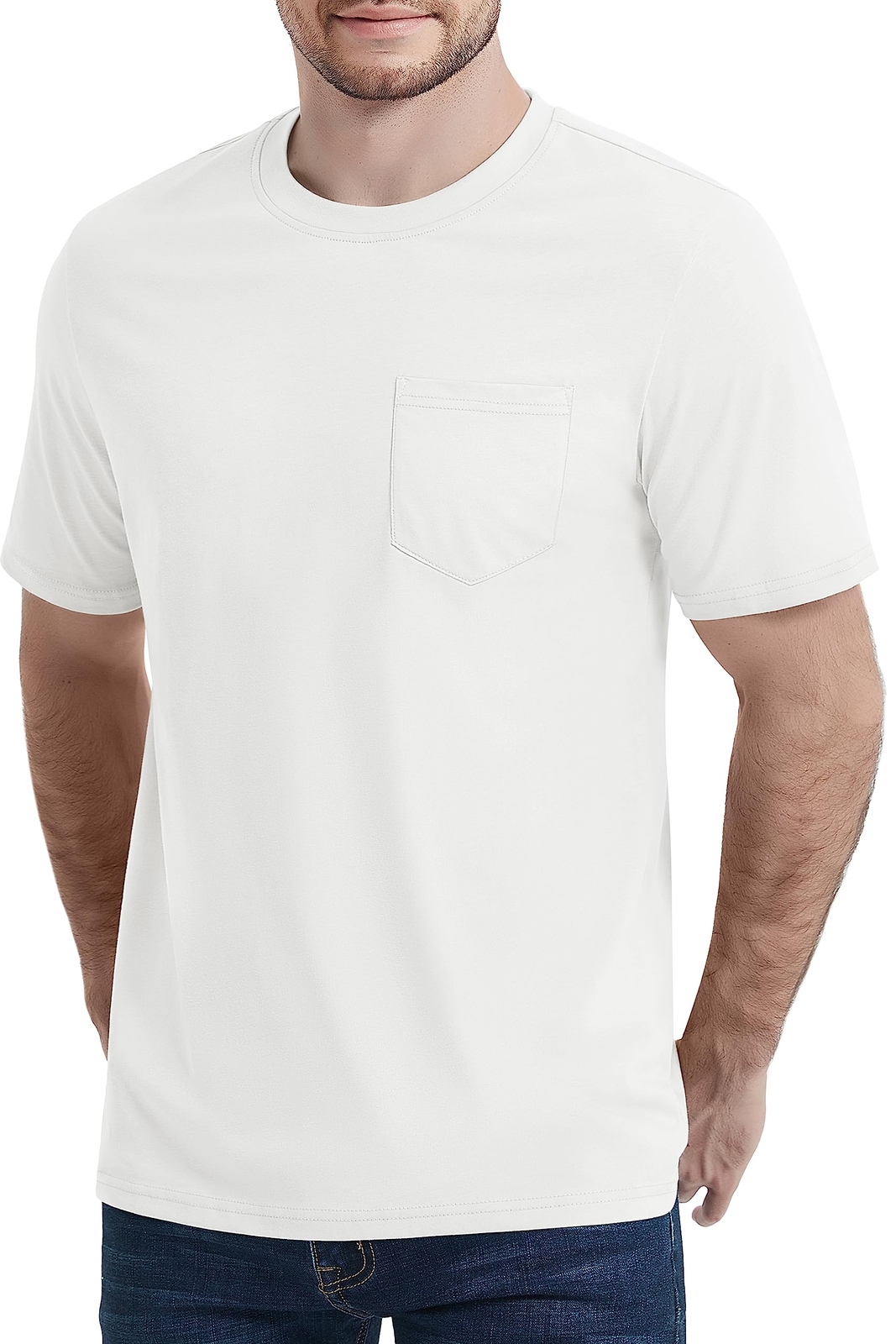Men’s Active T-Shirts Quick Dry Short Sleeve Cotton Sportswear Breathable Tee
