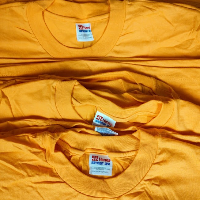 Vintage Lot of 12 Mens HANES HEAVYWEIGHT XXL T-Shirt Sports Casual USA NOS