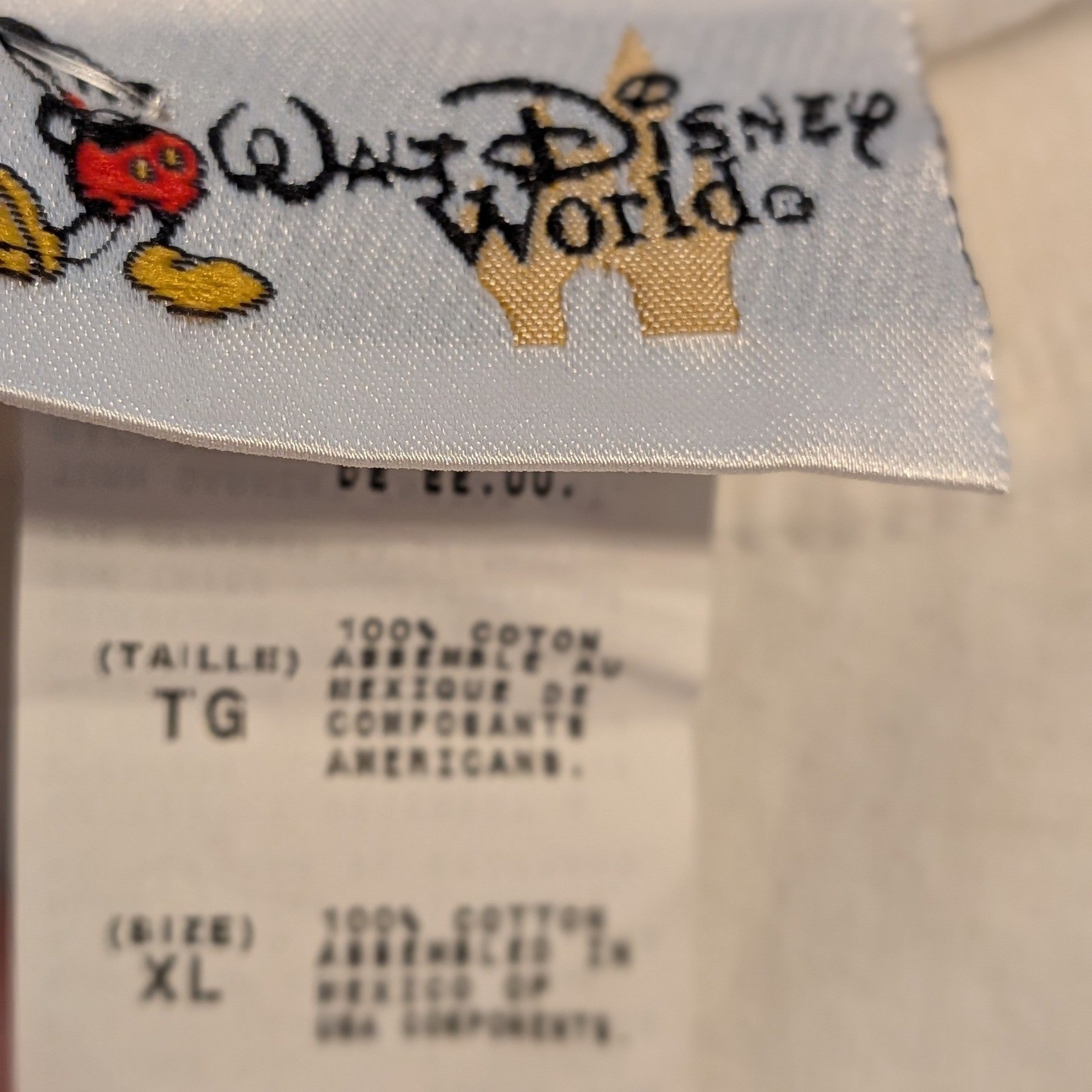 Walt Disney World Happiest Celebration On Earth Muscle Tee White XL Mickey NWT