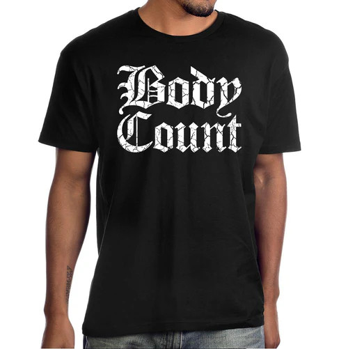New Body Count Short Sleeve 100% Cotton Black All Size Shirt BT102