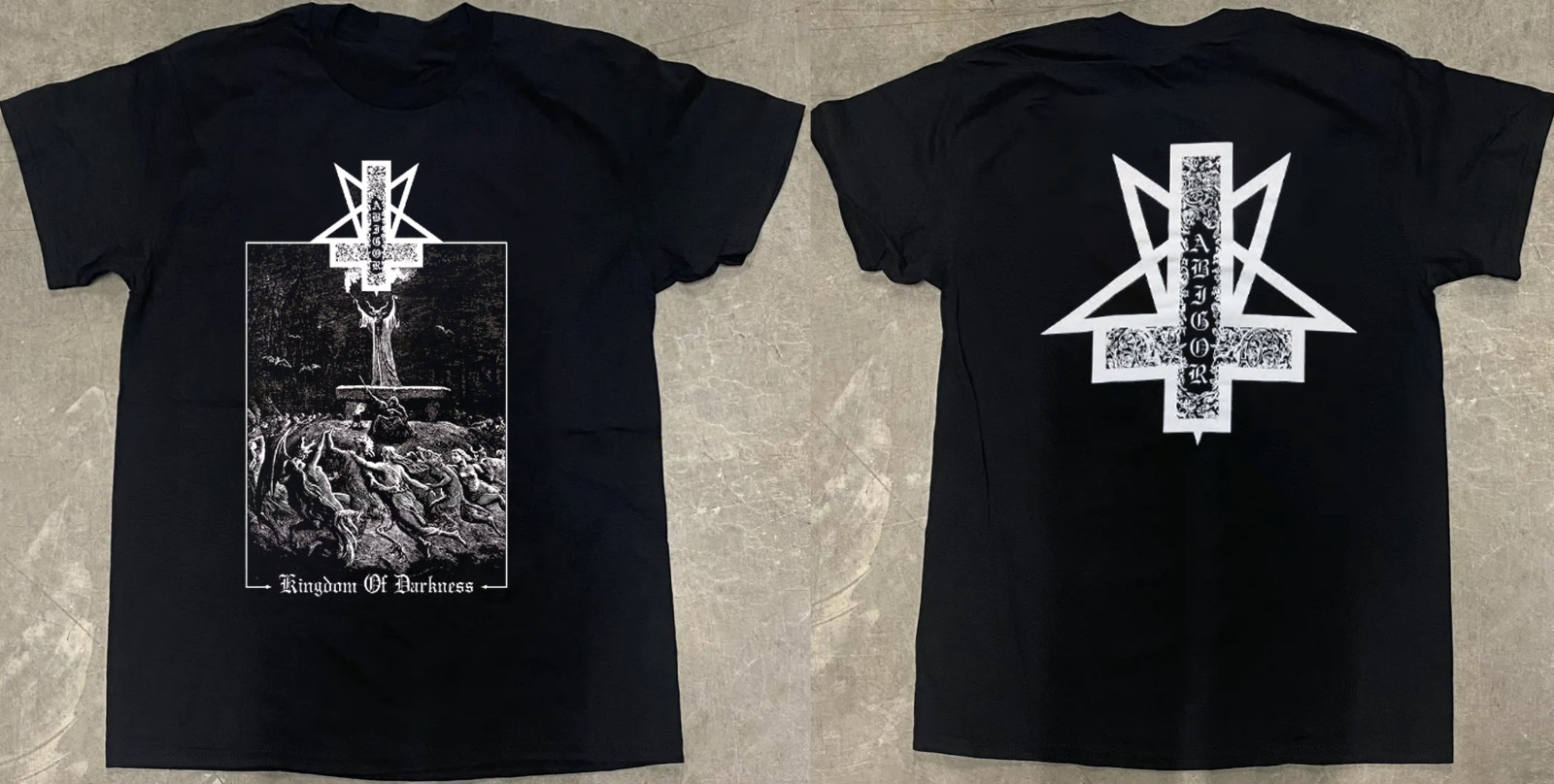 NEW Abigor – Kingdom Of Darkness Black All Size Shirt