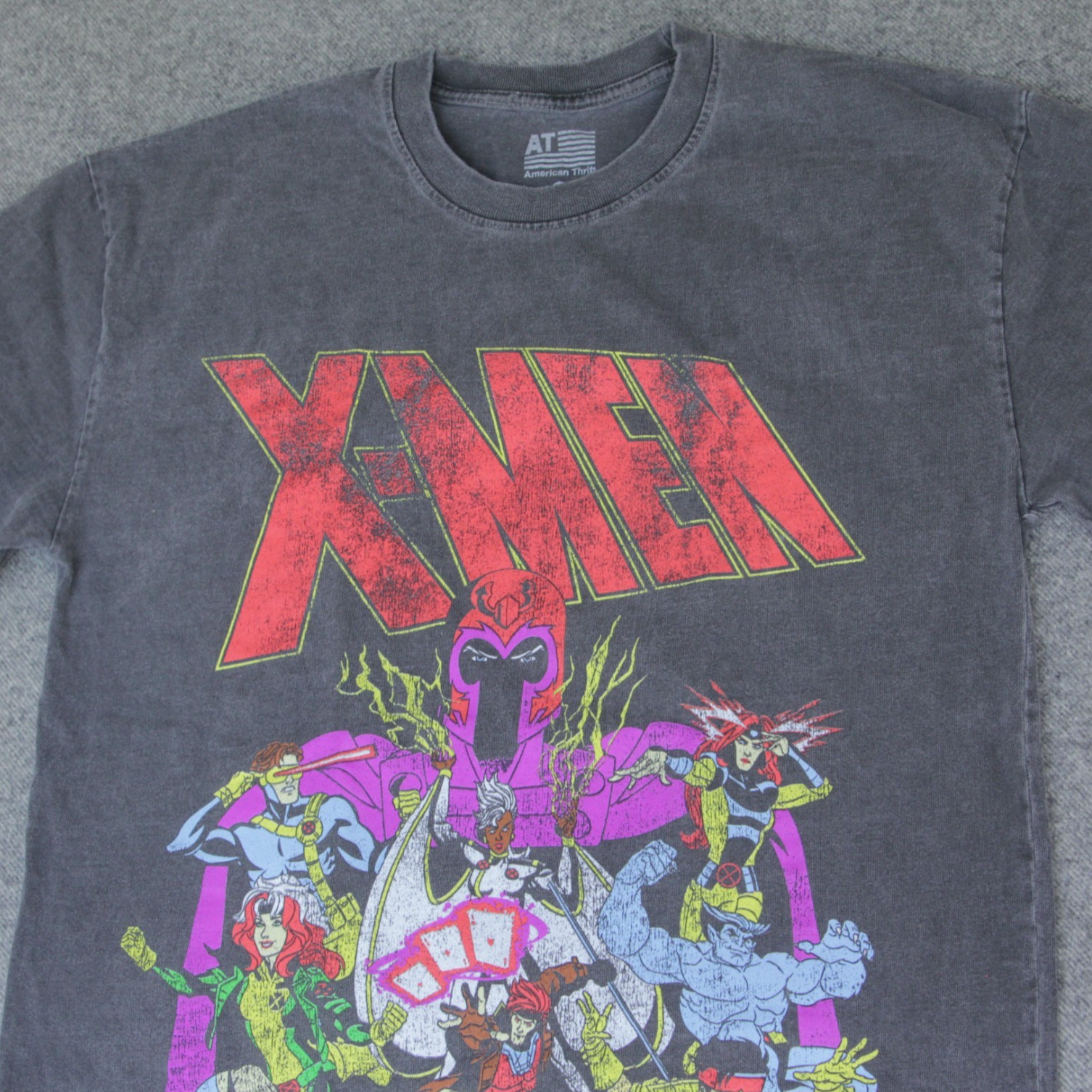 American Thrift X-Men T Shirt XS Oversized 97 MARVEL Cyclops Storm Rogue Gambit
