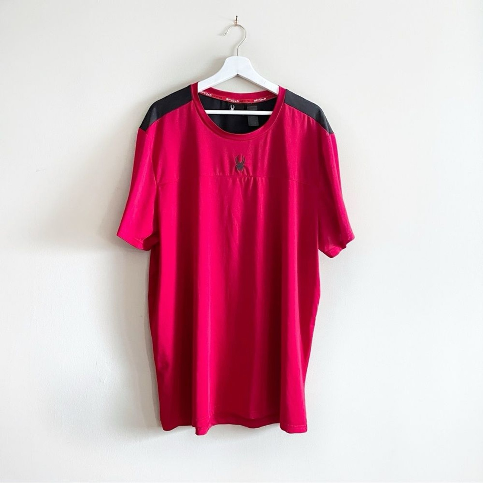 Spyder Active Men’s XXL Red Athletic T-Shirt Breathable Quick Dry Stretch