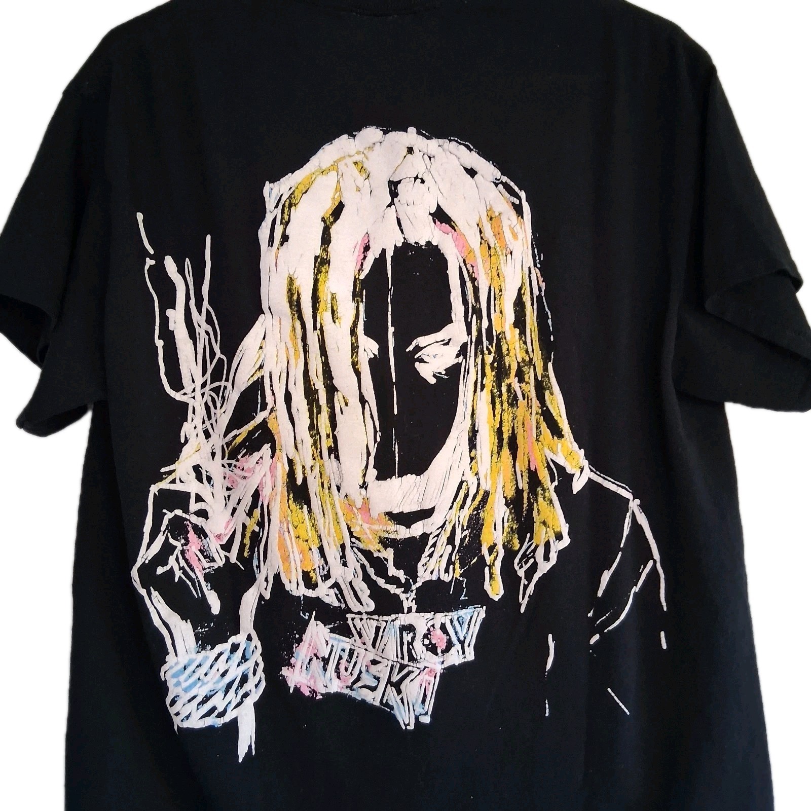 Revenge X Lil Durk ‘Painting’ Black T-Shirt Size Large