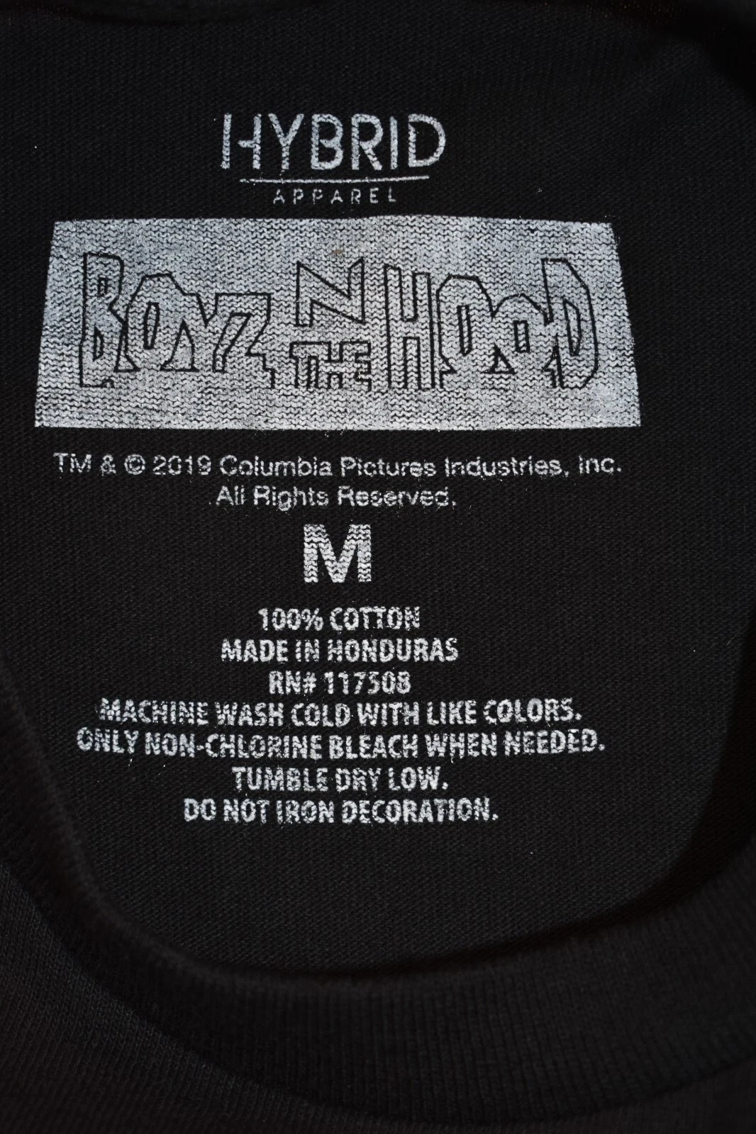 Hybrid Boyz N The Hood Mens South Central 1991 Movie Graphic Black Shirt New M,L
