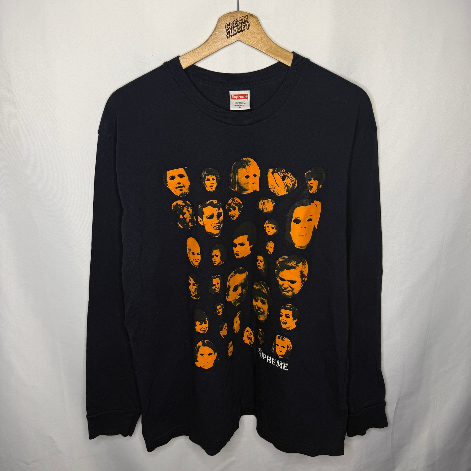 FW19 2019 Supreme NYC Unreleased Sample Faces Longsleeve Tee in Black M