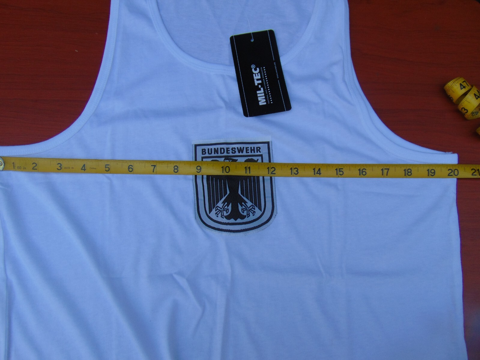 German Bundeswehr Eagle 100% cotton black tank top, S to 3XL, New, free shipping