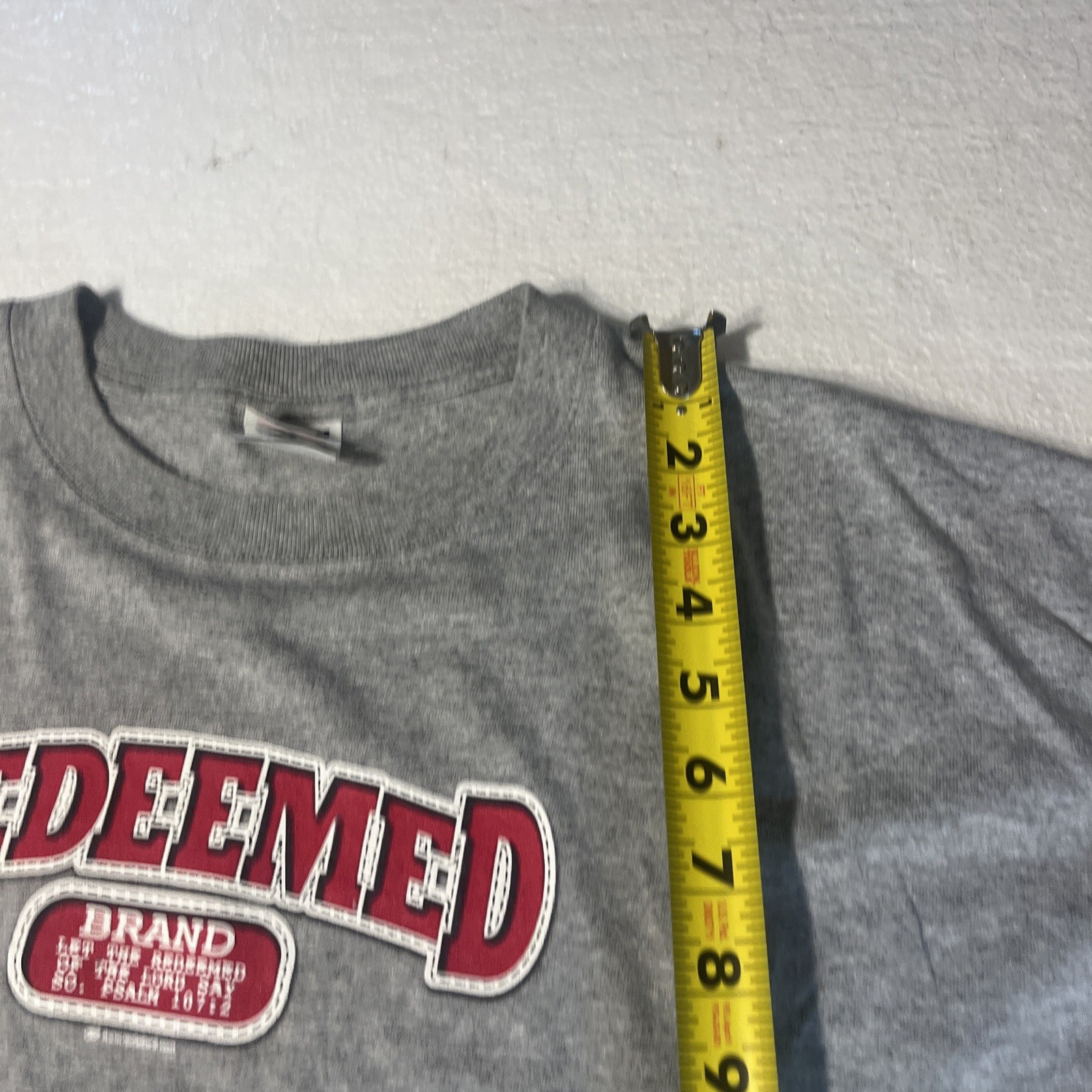 Redeemed Brand” t-shirt Jesus Religious Shirt XL Mens Gray
