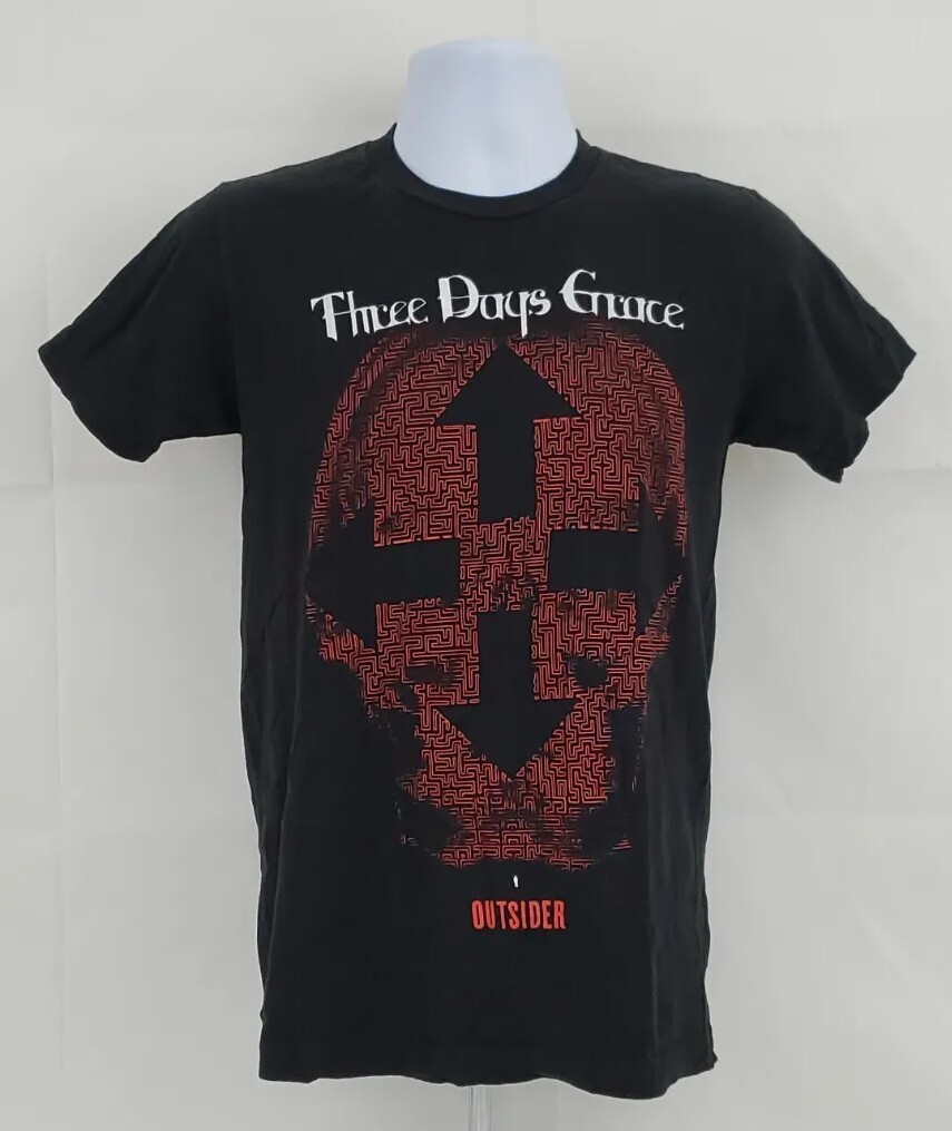 Three Days Grace Outsider Shirt Mens Small Black 2019 Concert Tour Tee Adult A30