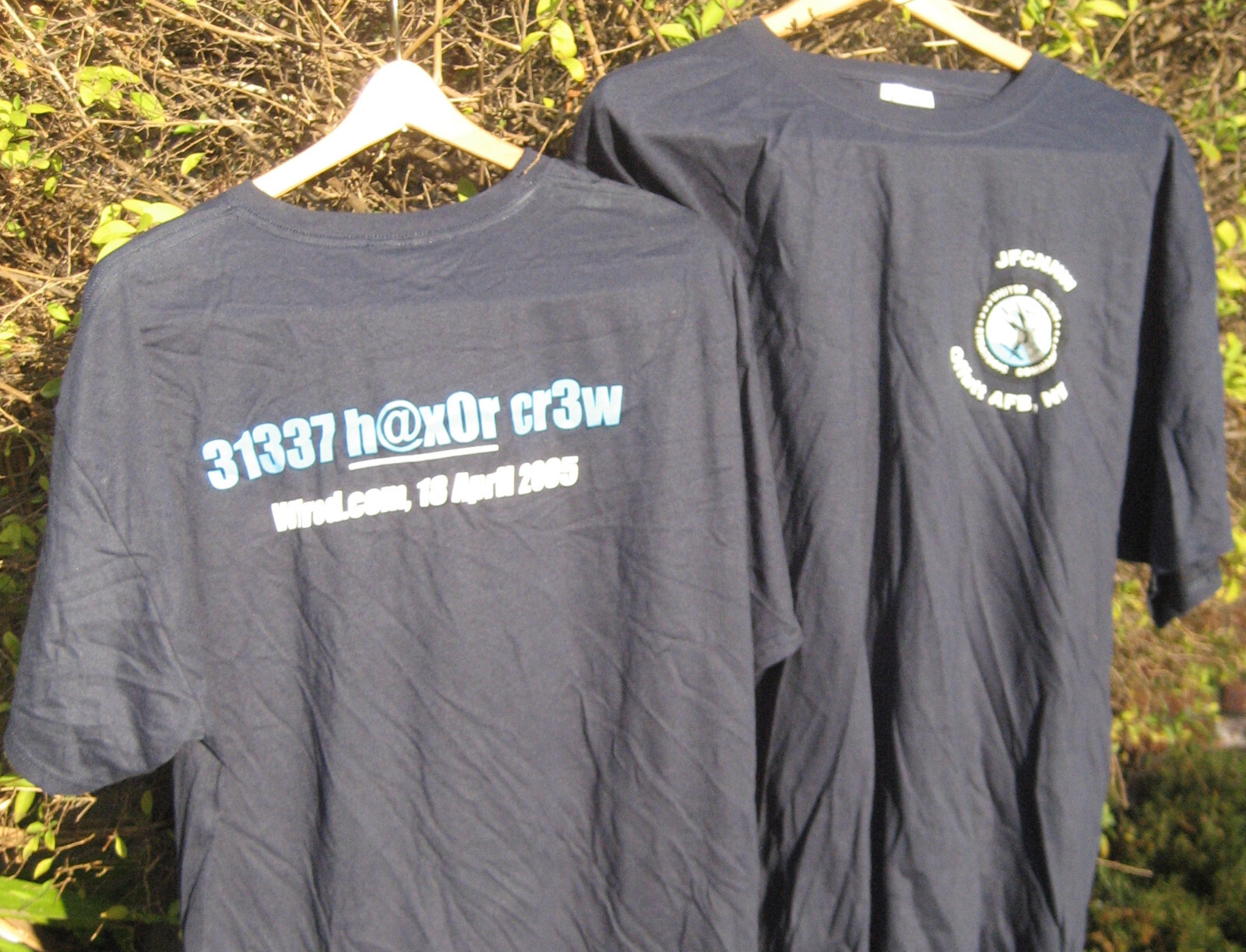 DEFCON Clan JFCNNW tshirt mens size XL NEW blue 2 sided