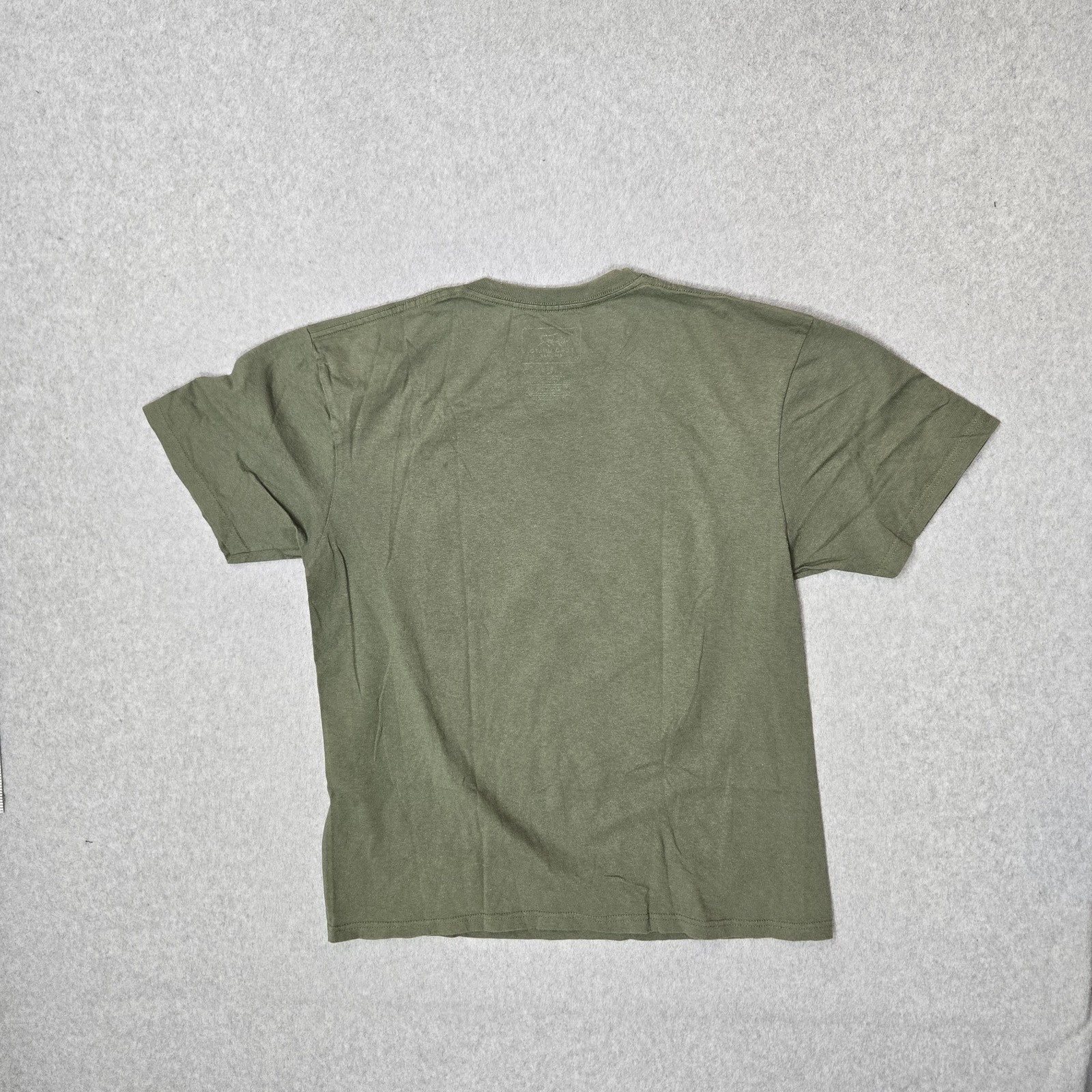Ecko Unltd. Men Shirt L Green Graphic Rhino Flag Streetwear Logo Short Sleeve