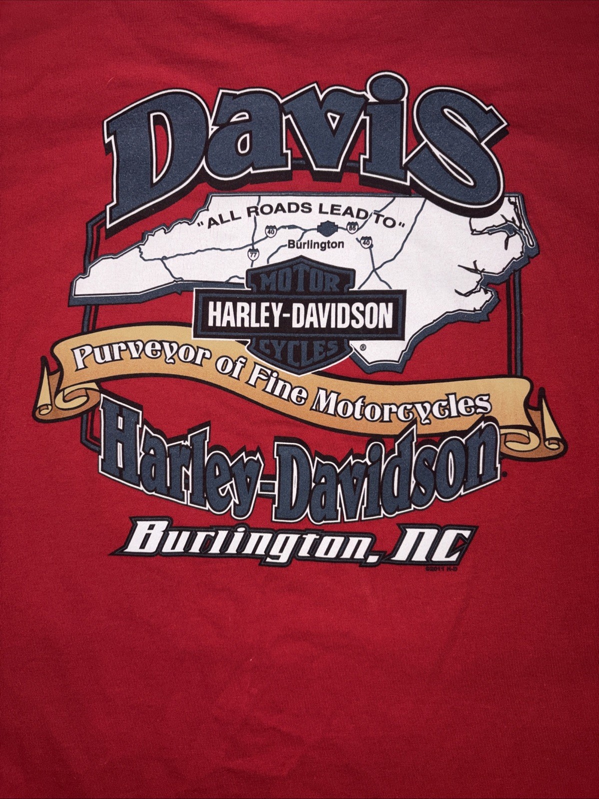 Harley Davidson Men’s Red XL Davis Shirt