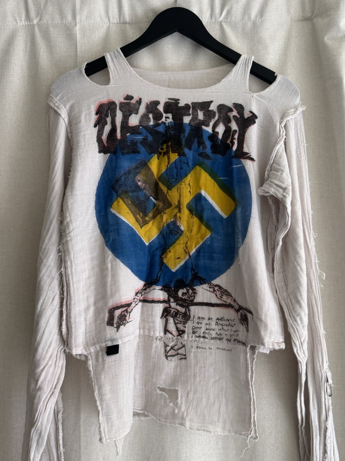 Vivienne Westwood 1977 Seditionaries Rare Vintage Muslin Shirt