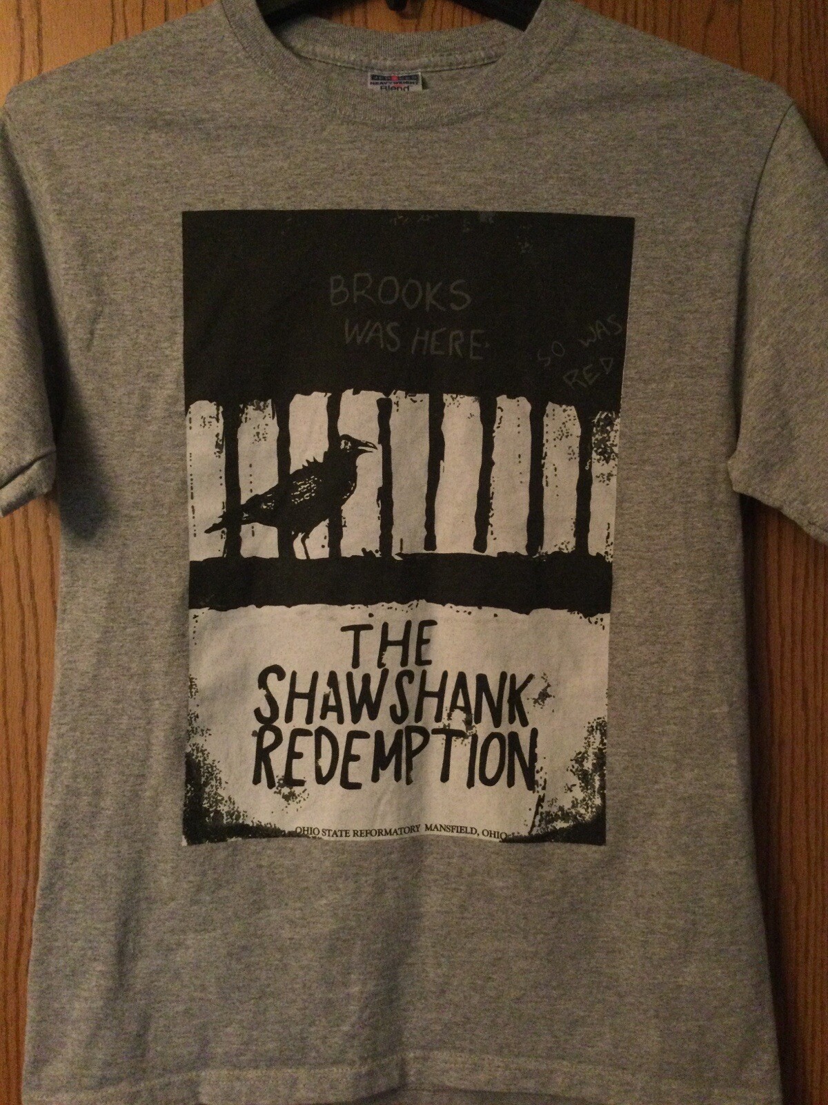 The Shawshank Redemption – “Brooks Was Here … So Was Red” – Gray/M/Jerzees