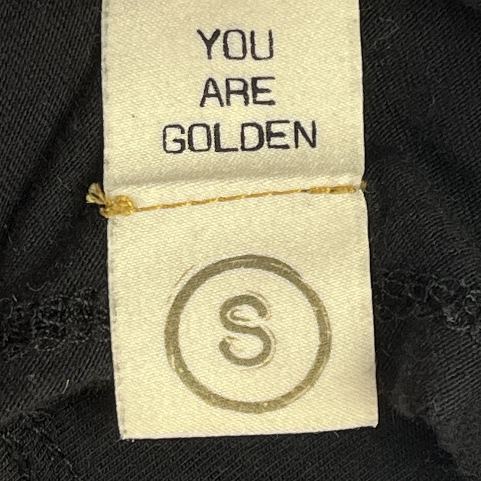 One Golden Thread Men’s Tee Onyx Black Tree Shirt S Supima Cotton Tencel Acubi