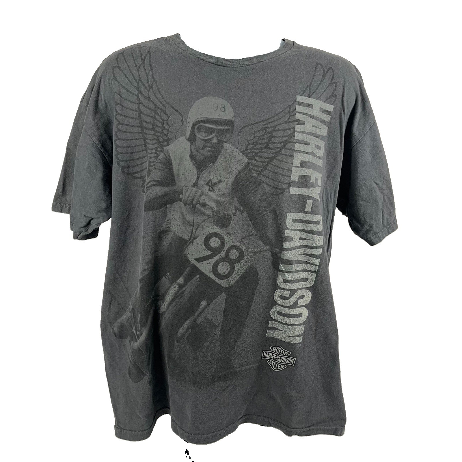Harley-Davidson Shirt Men’s XL Gray Orlando Florida Racer Eagle Graphics