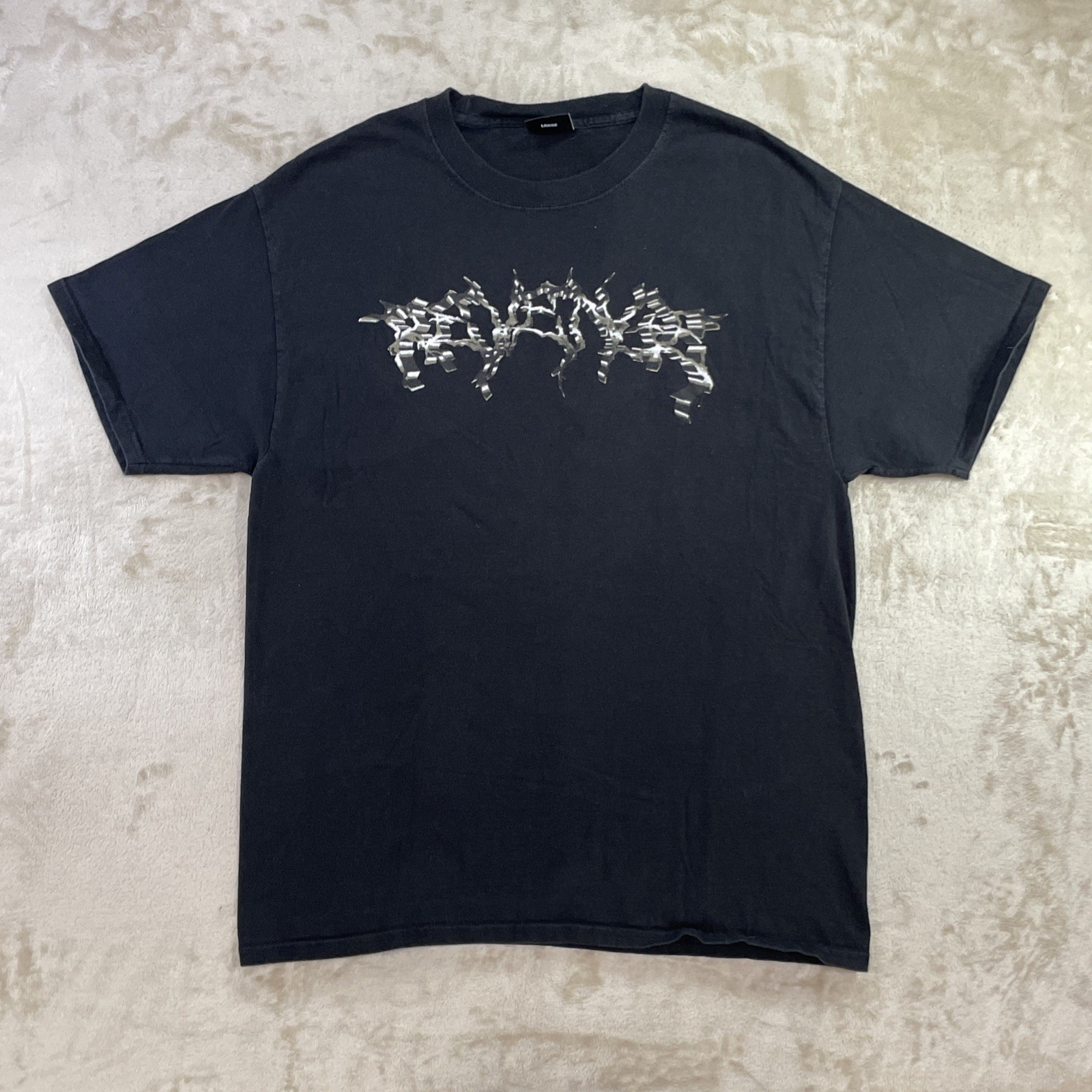 Revenge Lightning Smoke Tee ‘Black’ Streetwear Men’s Size L -Excellent Condition