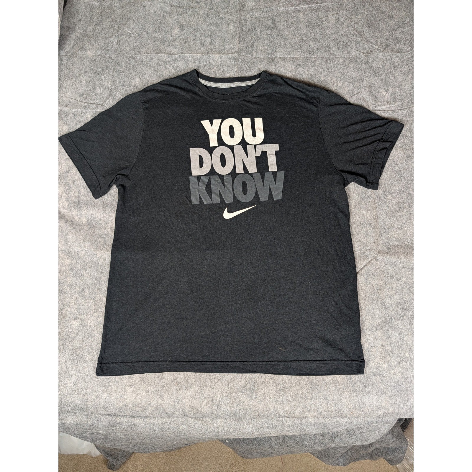 Nike Athletic Dept You Don’t Know Graphic T-Shirt Black Regular Fit XL