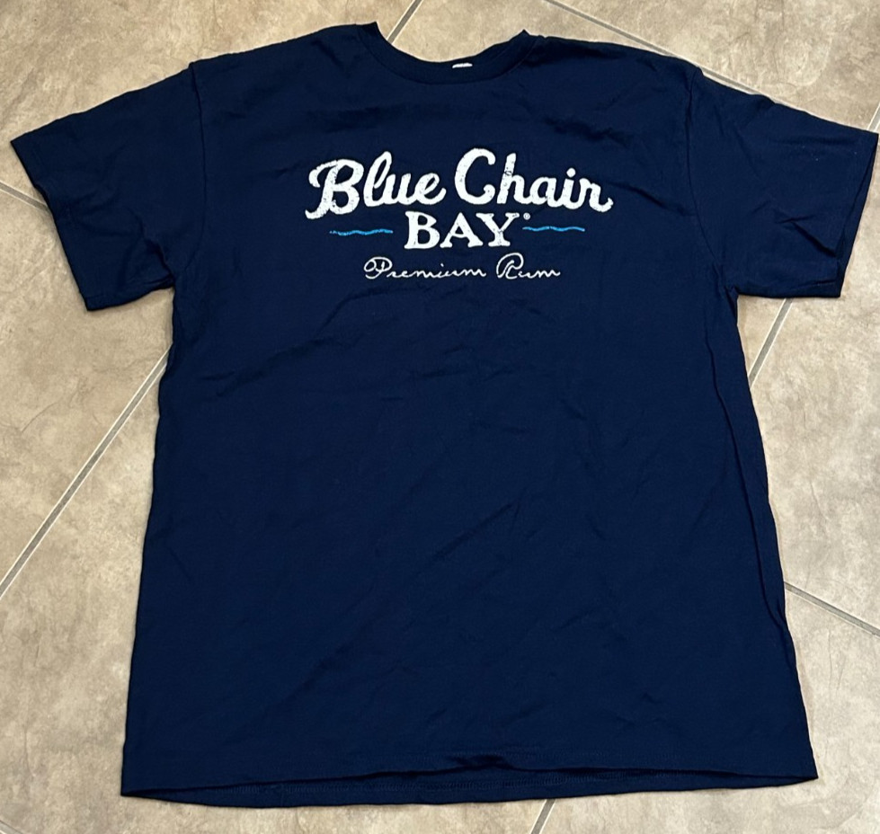 Blue Chair Bay Premium Rum Navy Blue w/White Shirt Adult Mens NEW XL Extra Large