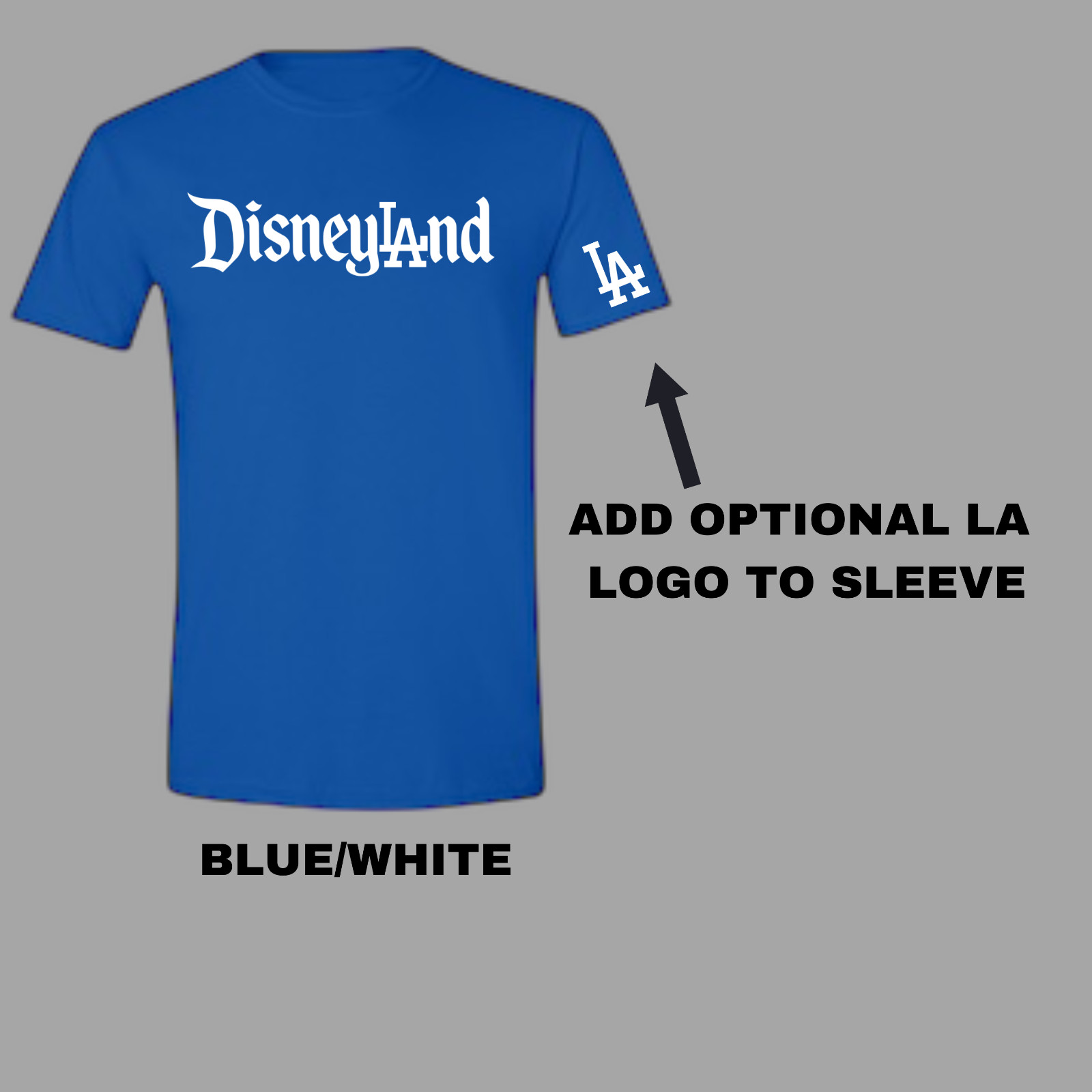 Disneyland LA Dodgers Los Angeles T-Shirt- Vinyl Decals Included- Mickey Ohtani.