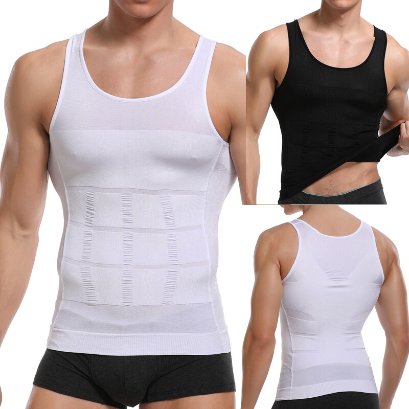 Men’s Cool Dry Short Sleeve Compression Shirts Sports Baselayer Workout Tank Top