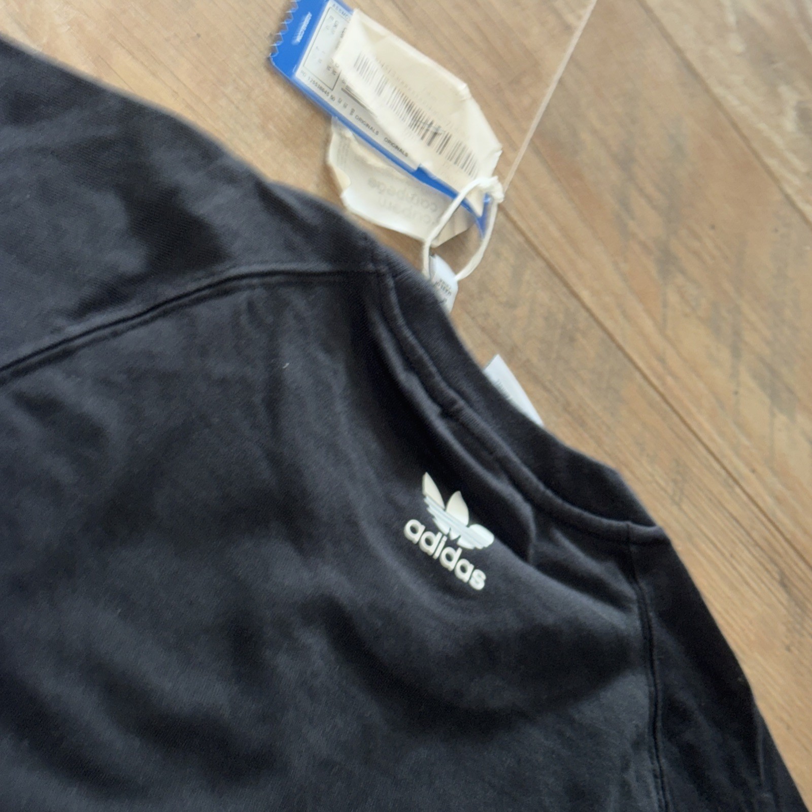 Adidas Originals Men’s Big Trefoil Outline T-Shirt Black White NWT, Size M
