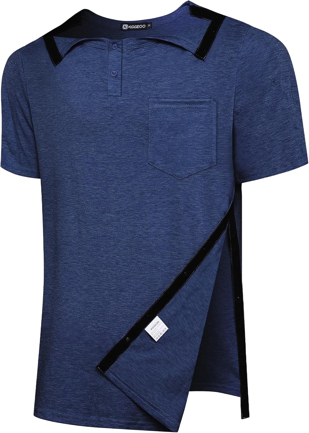Men’s Post Shoulder Surgery Recovery Shirt Tear Away Short Sleeve Rotator Cuf…