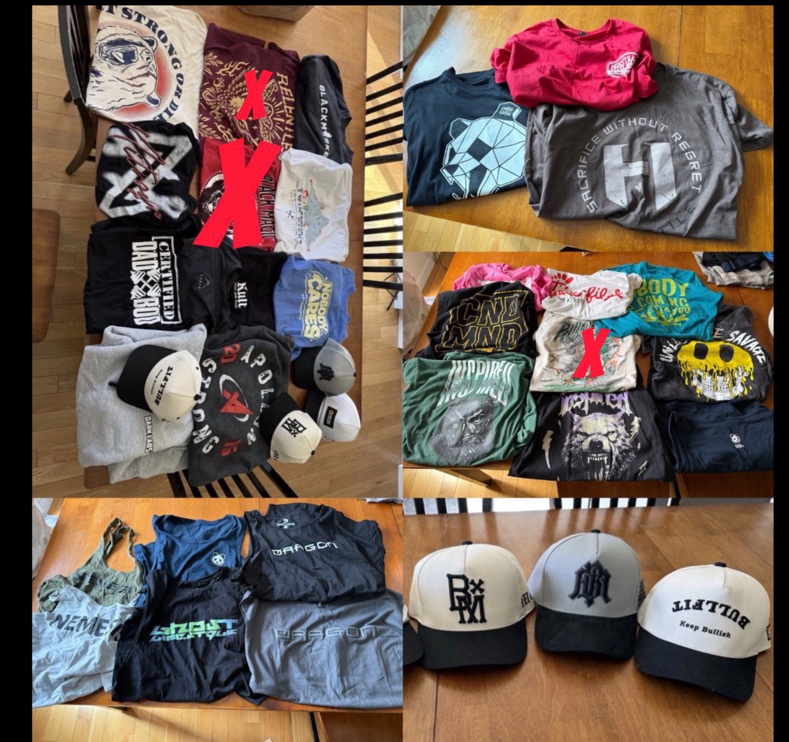 T Shirts, tank tops, hoodies And Hats – Huge Lot – sports, gym, fitness, regular