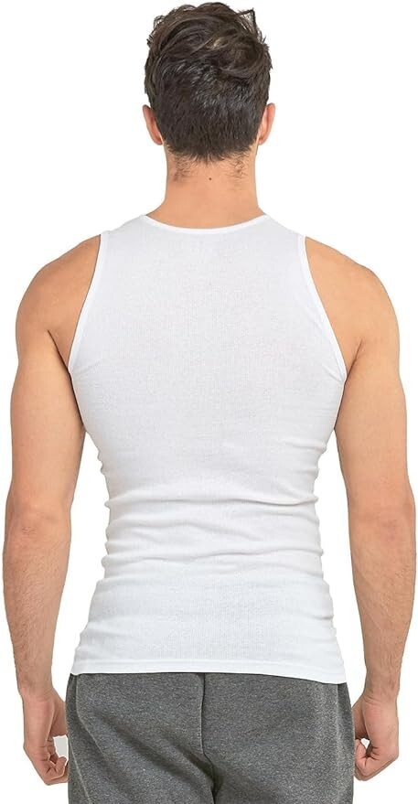 3 pieces Knocker Men’s Wife Beater Ribbed Undershirt A-Shirts Tank Top S-3XL