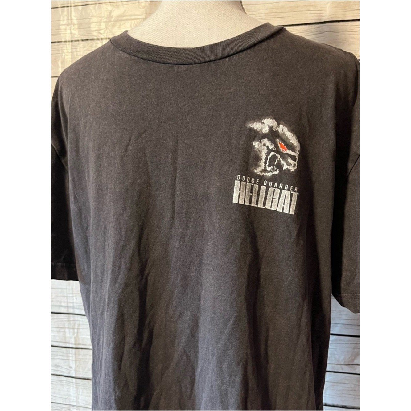 Hollister Charcoal Dodge Charger Hellcat Short Sleeve Graphic Tee