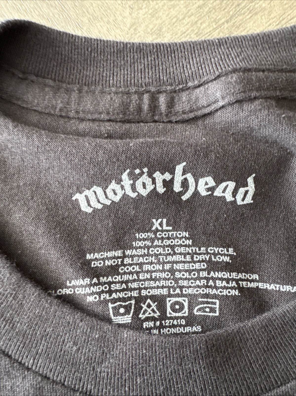 New MOTORHEAD ENGLAND Smoking Snaggletooth Black T-Shirt Size XL