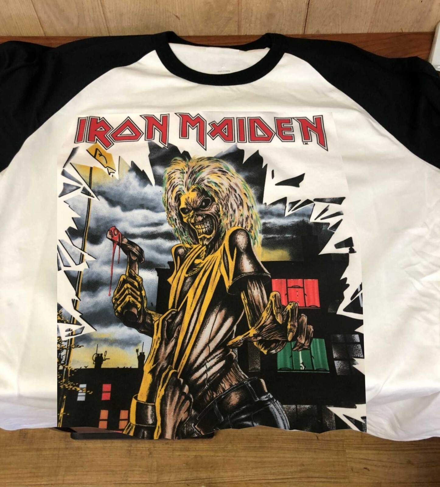 Iron Maiden Killers World Tour 1981 Raglan S to 3XL