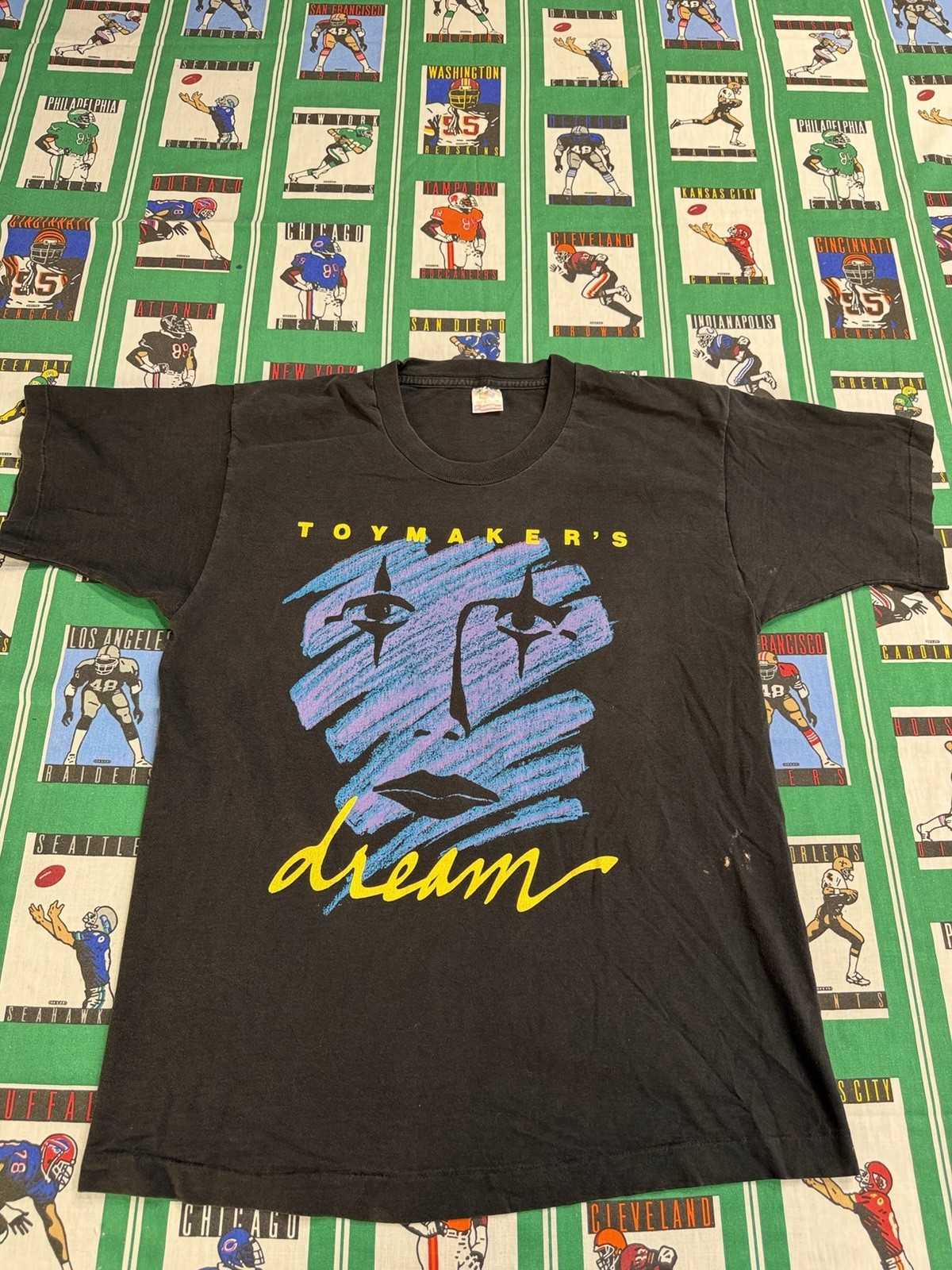 Fruit of the Loom 80s 90s Toymaker’s Dream Double-Sided Graphic Black Men’s L